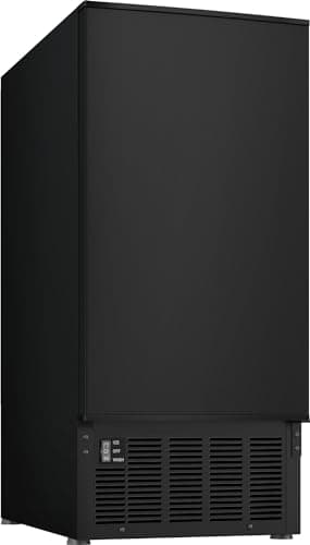 EdgeStar IB450BL 50 Lb. 15 Inch Wide Undercounter Clear Ice Maker - Black Stainless Steel 6