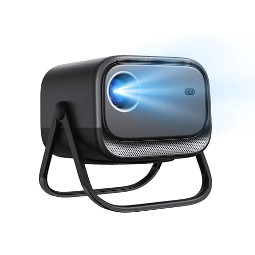 Electric Focus&360°Adjustable Stand-1080P Phone Projector with WiFi and Two-way Bluetooth,MEER 2025 Latest Upgraded Auto Keystone Ceiling Projector, Home Movie Proyector for iPhone/TV Stick/Laptop 8