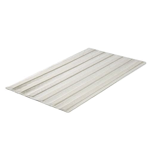 Zinus Compack Vertical Wood Slats, Fabric Covered Bunkie Board, Box Spring Replacement, No Assembly Required, Natural, Twin