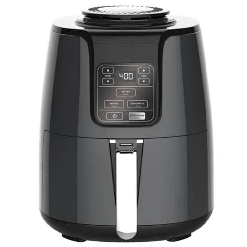 4 Quart AF100WM digital air fryer with cooking presets, wide temperature range and compact family size design