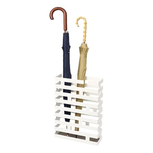 YAMAZAKI Home Brick Umbrella Stand - Storage For Umbrellas & Walking Canes - Steel - Holds 8 Umbrellas