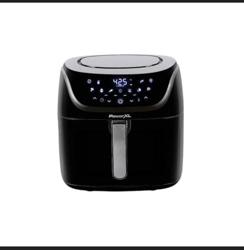 Power-XL Vortex Pro Air Fryer 8 Quart, 1700W, Nonstick Coating, Dishwasher-Safe, Built-in Food Dehydrator, Automatic Shut-Off, LED Touchscreen, 10 Presets, XL's Kitchen ApplianceS