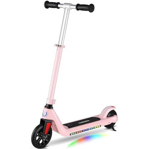 Caroma Electric Scooter for Kids Ages 6-14, 120W Motor & 15 Mph, 85 Mins Ride Time, Adjustable Height & Speed, LED Display, Kids Electric Scooter, Best Gifts for Boys & Girls