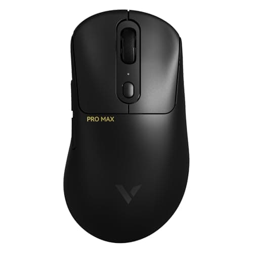 Rapoo VT3PRO MAX Wireless Gaming Mouse, 59g Superlight, 8KHz Polling, PAW 3950 Ultimate Optical Sensor, 30K Independent X/Y DPI, 1+8 Programmable Buttons, 200H Battery Life, Classic Shape, PC, Black