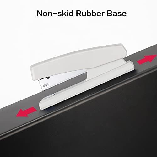Deli Stapler, Desktop Staplers with 640 Staples, Office Stapler, 25 Sheet Capacity, White 5