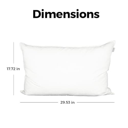 GAON. Bed Cotton Pillow Standard Size with Soft Comfort and Cozy Texture for Nice Sleeping White 5