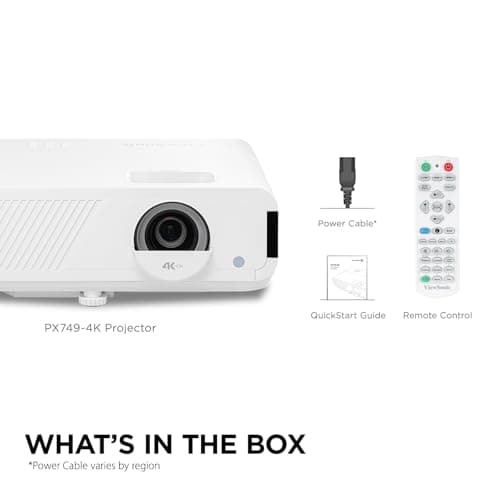 ViewSonic PX749-4K UHD 4K Gaming Projector Designed for Xbox with 4.2ms Response Time, 4000 ANSI Lumens, H/V Keystone, 1.3x Optical Zoom, and USB C for Home Theater 9
