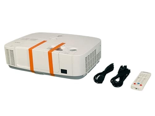 NEC NP-P401W Projector Gaming 3LCD 4000 Lumens HD HDMI 1280x800 16:10 (WXGA) Portable Office Home Theater, Bundle HDMI Cable Remote Control Power Cord