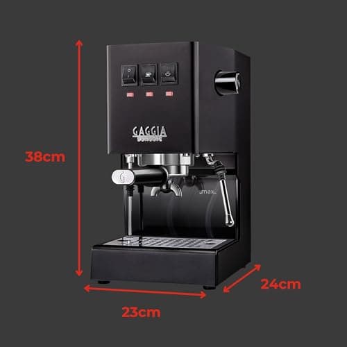 Gaggia RI9380/49 Classic Evo Pro Espresso Machine, Thunder Black, Small 7