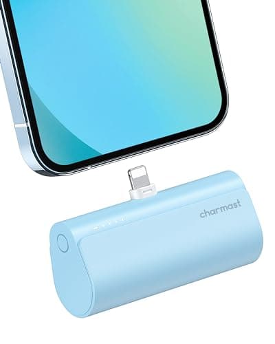 charmast Small Portable Charger for iPhone, Ultra-Compact 20W PD Fast Charging Power Bank 5000mAh, Mini Battery Pack for iPhone 14/14 Pro Max/13/13 Pro Max/12/12 Pro Max/11/XR/X/8/7/6 etc