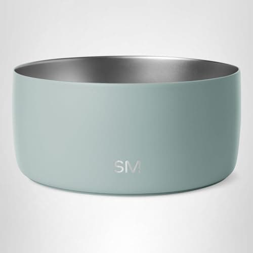 Simple Modern Stainless Steel Pet Water Bowl for Dogs & Cats | Insulated Stainless Steel Food Bowls for Dog Cat | No Tip No Slip BPA Free | Bentley Collection | Medium (4 Cups) | Sea Glass Sage 7