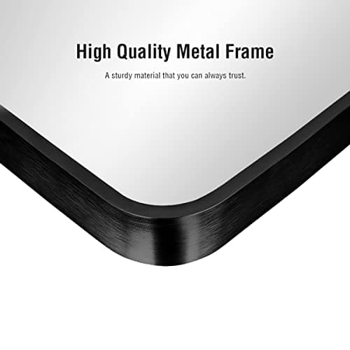 ITSRG Floor Mirror, Full Length Mirror with Stand, Arched Wall Mirror Full Length, Black Floor Mirror Freestanding, Wall Mounted for Bedroom, Black 5