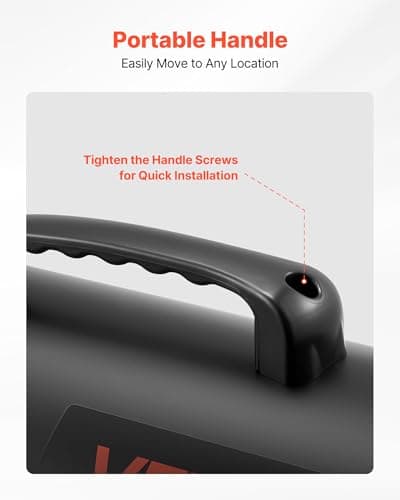 VEVOR 45000 BTU Forced Air Kerosene Diesel Heater, Portable Torpedo Space Heater W/Handle, Blower-Type for Jobsite/Garage/Warehouse/Workshop Construction/Outdoor Heating,Black 6