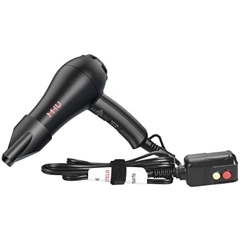 Mini Blow Dryer Ceramic Ionic 1000 Watts for Painting and Acrylic Pouring, Small Hair Dryer Compact and Lightweight for Kids and Travel, 2 Speed Settings and Cool Shot Plus Concentrator, Black 6
