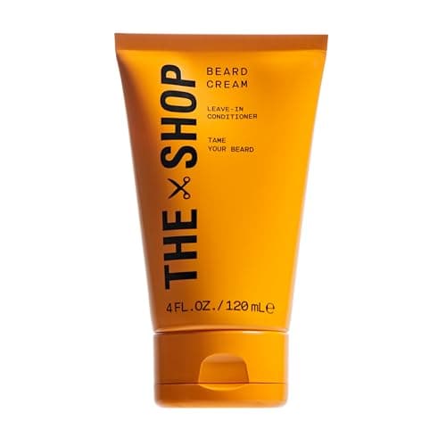 The Shop by LeBron James Men's Conditioning Beard Cream, Leave-In Moisturizer with Avocado Oil & Shea Butter, Softens, Hydrates & Tames Facial Hair, Lightweight & Non-Greasy, Eucalyptus Scent, 4 Fl Oz
