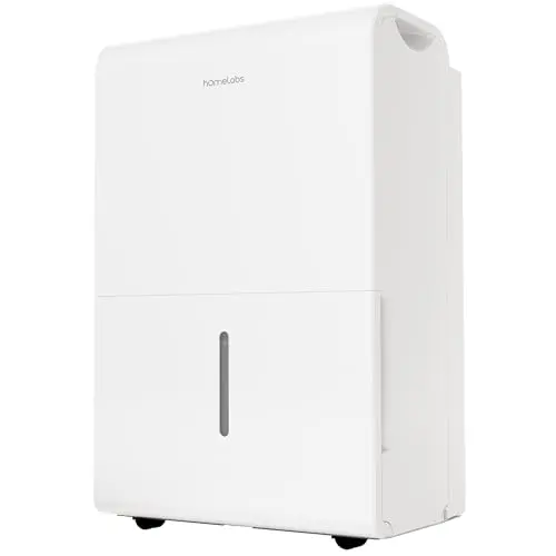 hOmeLabs Dehumidifier for Home, Office, Basements with Powerful Moisture Removal, Humidity Control, Auto Shut-off, Quiet Operation - 7,000 Sq Ft Wi-Fi (50 Pint MAX 120 Pint at 95°F, 90% RH) 8