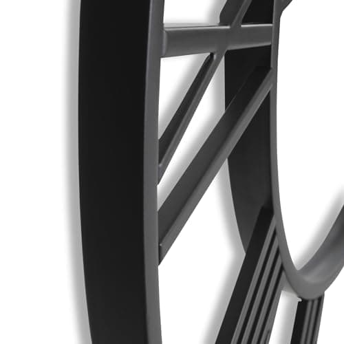 CLXEAST 30 Inch Large Wall Clock Modern, Oversized Roman Numeral Decorative Black Metal Wall Clock for Living Room Decor,House Warming Gifts New Home 9