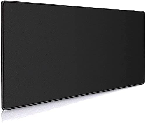 ALSISK XXL Black Gaming Mouse Pad 35.4X15.74X0.12 Inch(900X400X3MM),with Non-Slip Base,Waterproof and Foldable Pad,Desktop Pad Suitable for Gamers,Suitable for Work,Office and Home