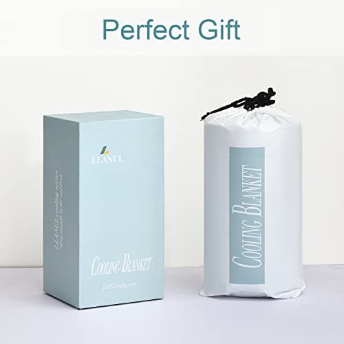 LLanCL Cooling Blankets for Hot Sleepers - Cool Like Ice Cream Blanket for Summer, Lightweight Double-Sided Cooling Comforter Quilt (Queen Size 79" x 91" Grey) 6