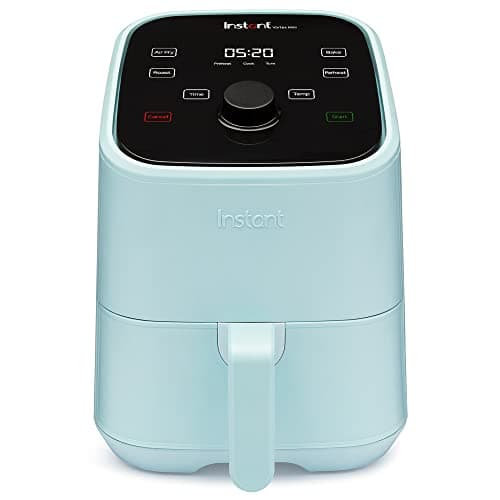 Instant Pot Vortex 2QT Mini Air Fryer,Small Air fryer that Crisps,Reheats, Bakes,Roasts for Quick Easy Meals,Includes over 100 In-App Recipes, is Dishwasher-Safe, from the Makers of Instant Pot, Aqua