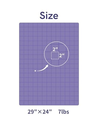 YnM Portable Weighted Lap Blanket for Adults, Perfect for Relaxation, Lounging, Napping, Sleeping & Travel(29x24 Inches, 7 Pounds, Dark Grey) 5