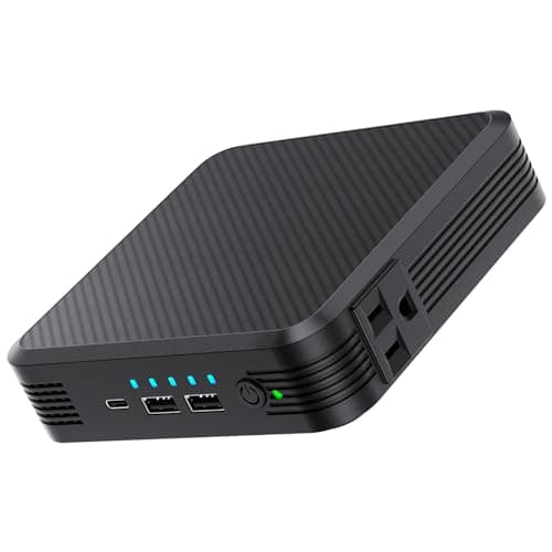 Paopaoyu Portable Laptop Power Bank 100W AC Outlet, 72Wh/20000mAh with 65W PD USB C Portable Laptop Charger, External Battery Pack for MacBook, Notebooks, Laptops