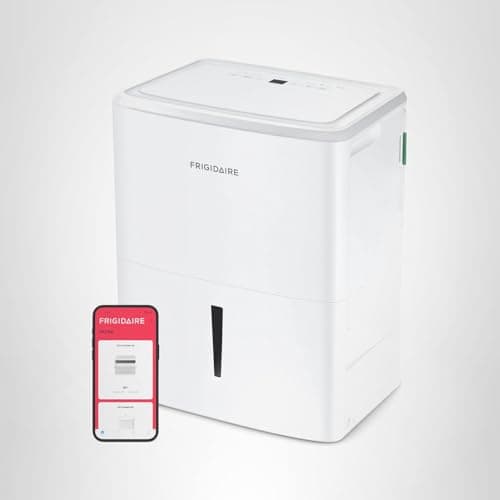 Frigidaire 50-Pint Portable Dehumidifier with Wi-Fi and Energy Star Certification for Medium/Large Rooms & Basements, Custom Humidity Control, Auto Shut Off, White 11
