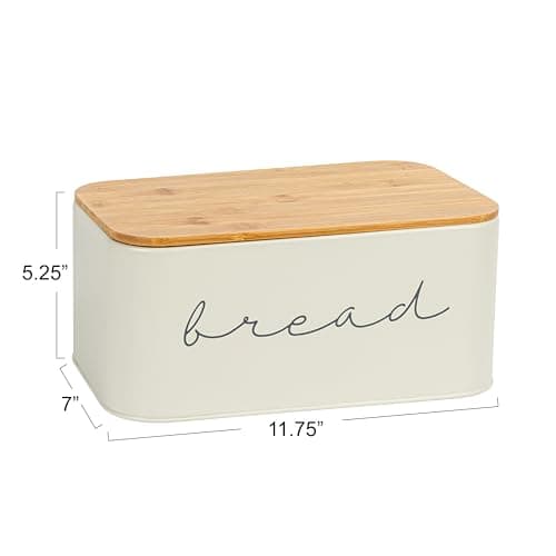 Bloomingville Metal Bread Bin with Bamboo Lid 2