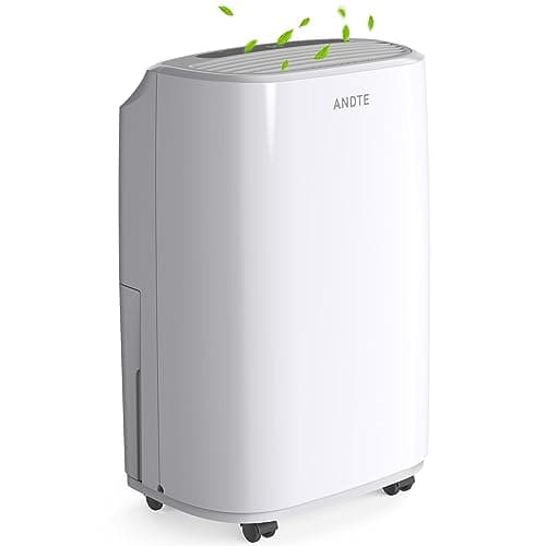 2500 Sq.Ft Dehumidifier for Home Basement, ANDTE 34 Pints Dehumidifier with Drain Hose with Smart Humidity Control, 3 Operation Modes, Powerful Moisture Removal for Large Room, RV, Bathroom, Bedroom