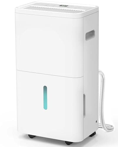 Dehumidifier, Dehumidifier for Basement with Drain Hose Max 70 Pints, Dehumidifiers for Home up to 4,500 Sq. Ft, Ideal for Bedroom, Bathroom & Large Rooms, Humidity Control, Dry Clothes, 24HR Timer