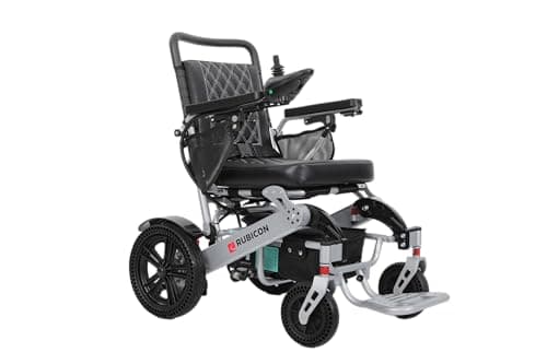 Rubicon DX14 - Longest Range 30 Miles, Airline Approved Electric Wheelchair, Dual 12AH Lithium Batteries, 2x300W Motors, Leather Cushion, Foldable, Lightweight & Powerful (Model20) 9