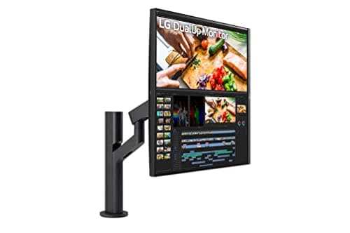 LG 28MQ780-B 28 Inch SDQHD (2560 x 2880) Nano IPS DualUp Monitor with Ergo Stand, DCI-P3 98% (Typ.) with HDR10, USB Type-C (90W PD) - Black