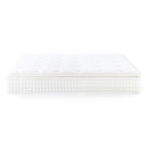 Zinus 12 Inch Euro Top Pocket Spring Hybrid Mattress, Queen, Pressure Relief, Pocket Innersprings for Motion Isolation, Mattress in A Box 11