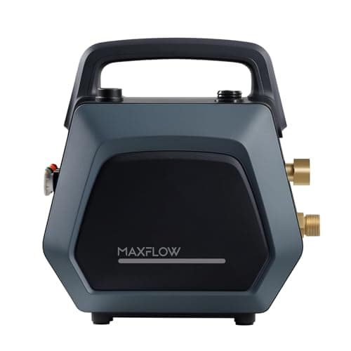 MAXFLOW Electric Pressure Washer - 1500 PSI & 2.5 GPM Portable Compact Power Washer with Foam Cannon, Spray Gun, Wand & 4 Nozzles - High Performance Cleaning for Cars, Driveway, Home Fence & Patio