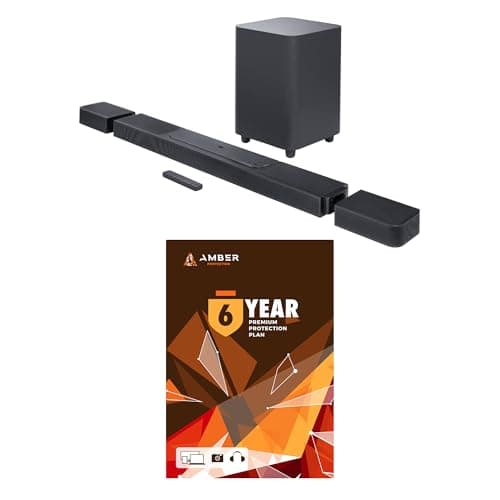 JBL BAR-1300X 11.1.4ch Soundbar and Subwoofer with Surround Speakers and 6 Year Amber Protection Plan (2022)