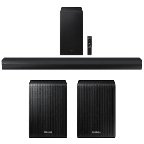 Samsung HW-B750D 5.1ch Soundbar with Dolby Virtual:X DTS (2024) Bundle with SWA-9200S Wireless Surround Speakers