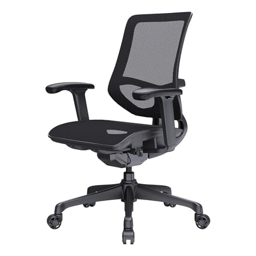 WorkPro® 1000 Series Ergonomic Mesh/Mesh Mid-Back Task Office Chair, Black/Black, BIFMA Compliant 5