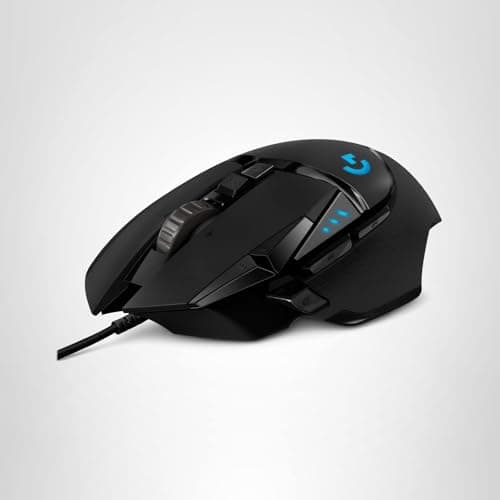 Logitech G502 Hero High Performance Wired Gaming Mouse, Hero 25K Sensor, 25,600 DPI, RGB, Adjustable Weights, 11 Programmable Buttons, On-Board Memory, PC/Mac - Black 11