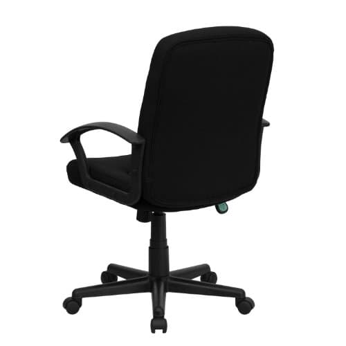 Flash Furniture Garver Mid-Back Black Fabric Executive Swivel Office Chair with Nylon Arms 6