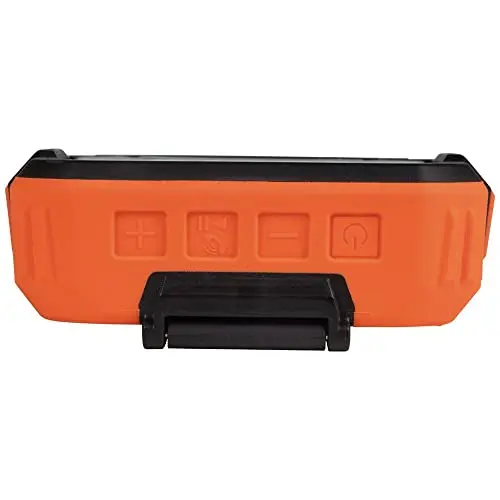 KLEIN TOOLS AEPJS2 Bluetooth Speaker with Magnetic Strip and Hook, Rechargeable, Wireless and Aux Capable, Hands Free Capable, 10 Hr Run Time, IP54 Dust and Water Resistant 10