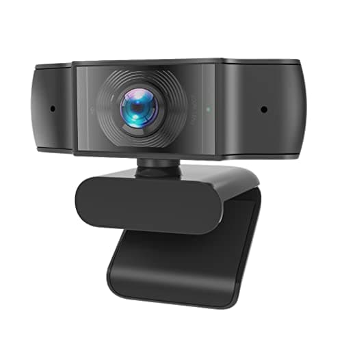 MARSPOWER Web Camera, HD Webcam 720P Pro Streaming Webcam with Microphone, Widescreen USB Computer Camera for PC Mac Laptop Desktop Video Calling Conferencing Recording