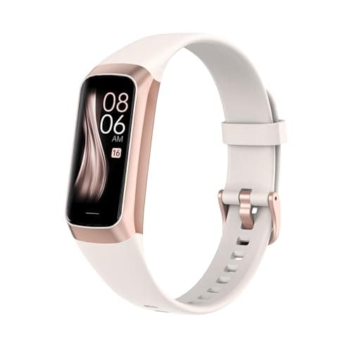 ZKSSGY Fitness Tracker with 24/7 Heart Rate Blood Oxygen Sleep Monitor,Activity Tracker with 1.1" AMOLED Touch Color Screen, Multiple Sport Modes Step Counter,IP68 Waterproof for Women Men (Beige)