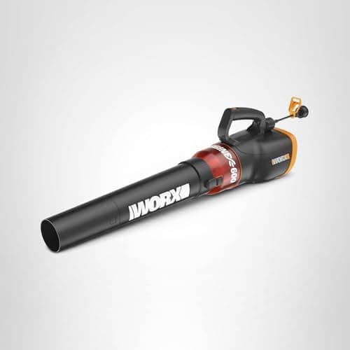 WORX 12 Amp Electric Leaf Blower, Turbine Blower for Lawn Care with 600 CFM & 2 Speed Control, Corded, WG520 7