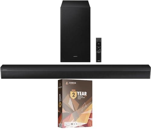 SAMSUNG HW-B550D 3.1Ch Soundbar and Subwoofer with Dolby 5.1ch and 2 Year Amber Protection Plan (2024)