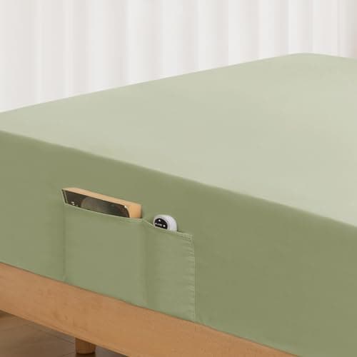 Cal King Fitted Sheet Only - Premium 1800 Super Soft & Cozy Microfiber, Wrinkle, Fade, Shrinkage Resistant Deep Pocket Cal King Size Fitted Bottom Sheet, Sage Green