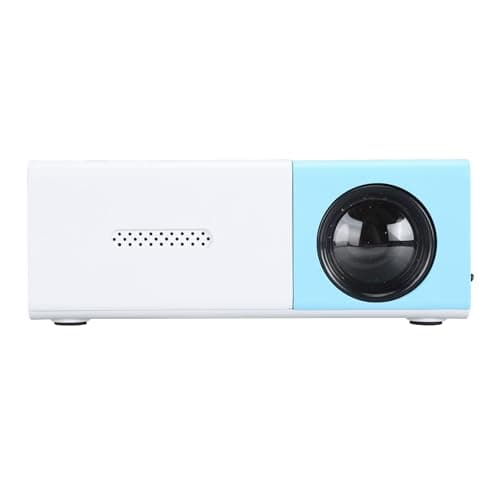 Mini Projector, 1080P Full HD Portable Movie Projector with Multiple Ports, Defend Visual Weak Light Strength, Compact Design, for Bedroom Traveling (US Plug)