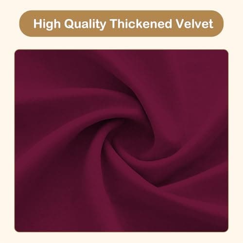 HomJoones Tufted Upholstered Velvet Rolled Arm Chaise Lounges Indoor Chair, Right Arm Facing Chaise Lounge with Nailhead Trim and 1 Pillow,for Living Room Bedroom Office (Burgundy) 7