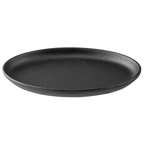 Tablecraft Oval Sizzle Platter, Cast Iron, 9.25 x 6.875 x 0.75