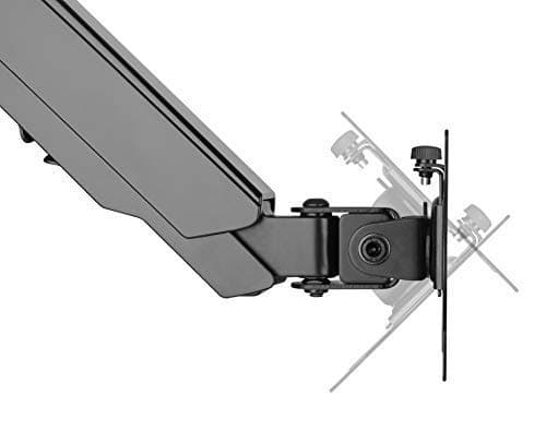 TechOrbits Triple/Double/Single Monitor Mount Stand - Computer Screen Desk Gas Spring Arm (Dual Monitor - Black) 7