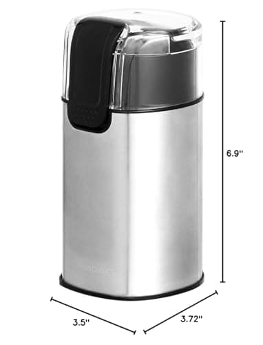 Amazon Basics Fast Electric Coffee Grinder for Home Use, Easy to Use Coffee Bean and Spice Grinder with Heavy-Duty Stainless Steel Grind Blades 6